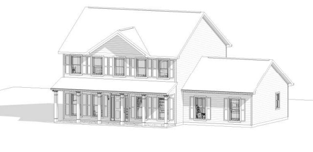 Large front porch with white-framed windows, light siding, and spacious outdoor entry steps